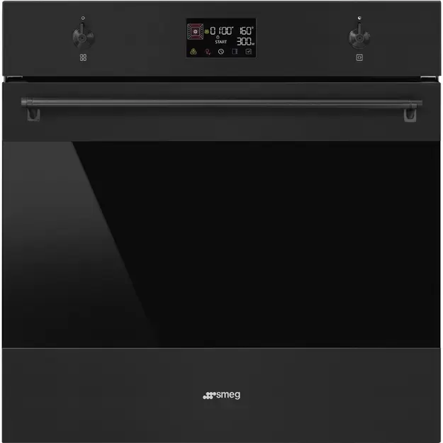 SMEG SO6302M2N Многофункциональный духовой шкаф, комбинированный с микроволновой печью, 60 см, 11 фу