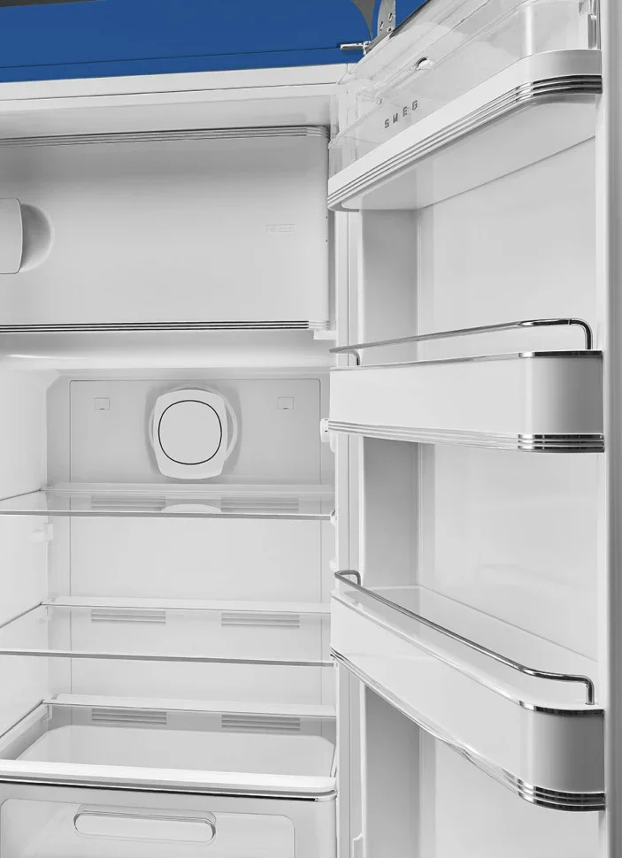 SMEG FAB28RBE6 Отдельностоящий однодверный холодильник, стиль 50-х годов, 60 см, синий, петли справа