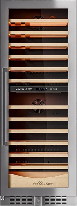Винный шкаф компрессорный в нишу MEYVEL MV95-KST2 (Slim)