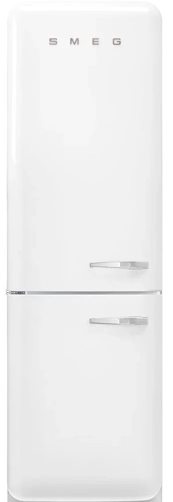 SMEG FAB32LWH6 Отдельностоящий двухдверный холодильник, стиль 50-х годов, 60 см, белый, No-frost, пе