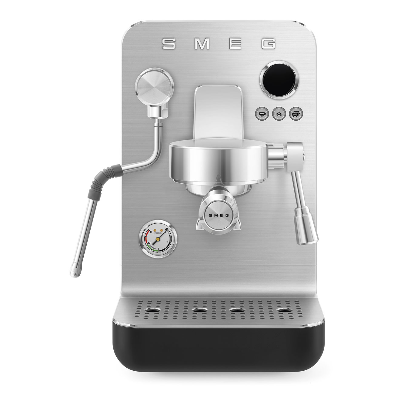 SMEG EMC02BLMEU Рожковая эспрессо кофемашина, цвет чёрный матовый