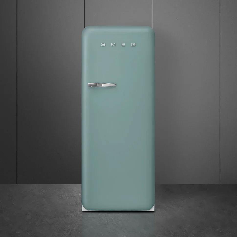 SMEG FAB28RDEG6 Отдельностоящий однодверный холодильник, стиль 50-х годов, 60 см, изумрудно-зеленый